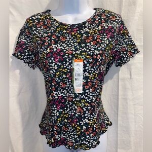 Girls NWT size 14-16 WONDER NATION waffle-top tee